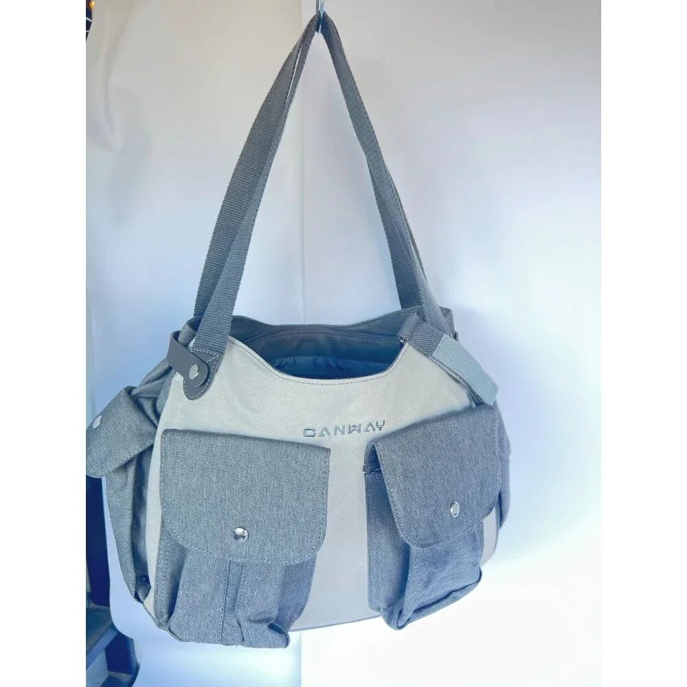 Conway Diaper Bag Travel Baby Bag Waterproof Insulated Gray Tote